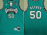 Grizzlies 50 Bryant Reeves Teal Hardwood Classics Stitched NBA Jersey,baseball caps,new era cap wholesale,wholesale hats